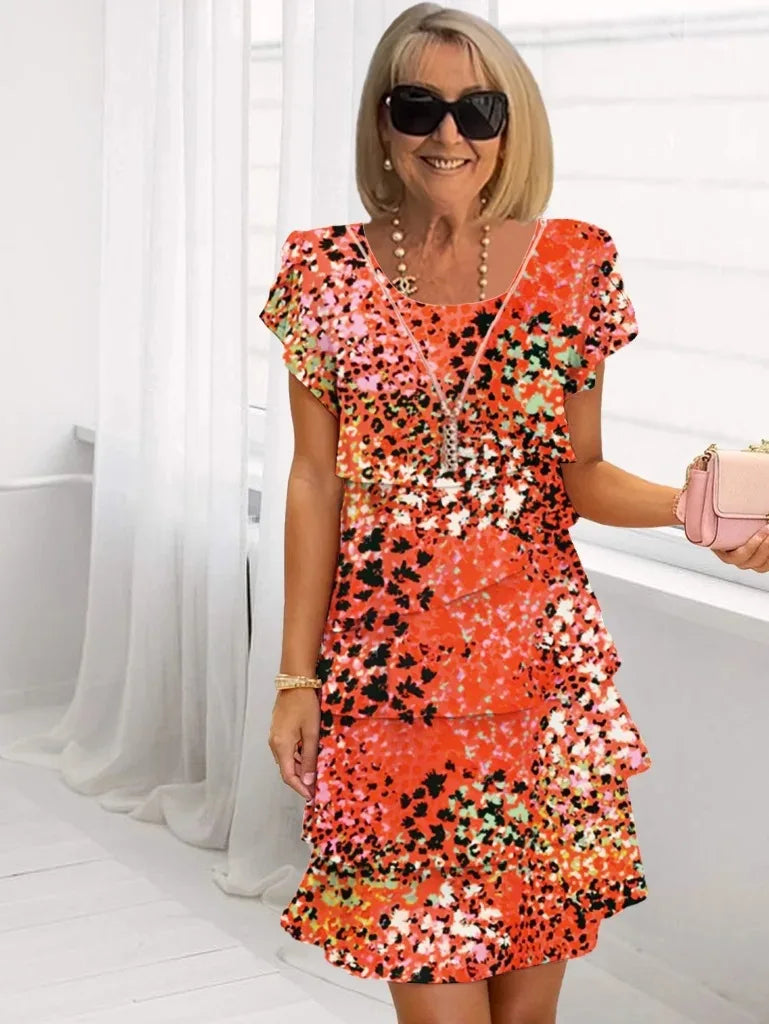 Brigitte | Fluid Ruffle Elegance Dress