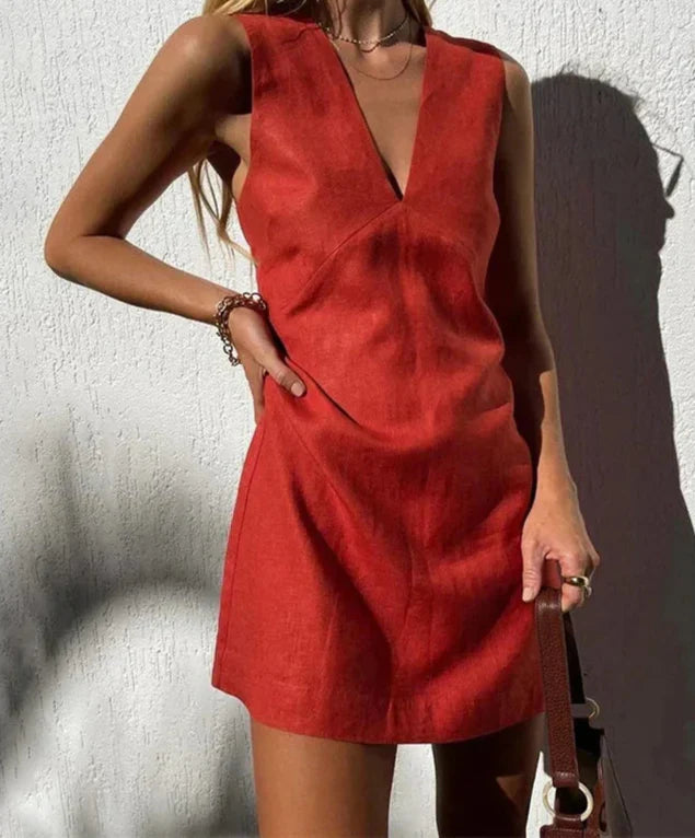 ASTRID DRESS red