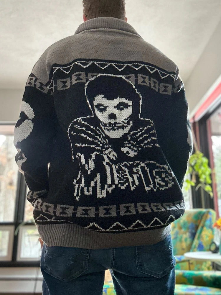 Portrait Print Sweater