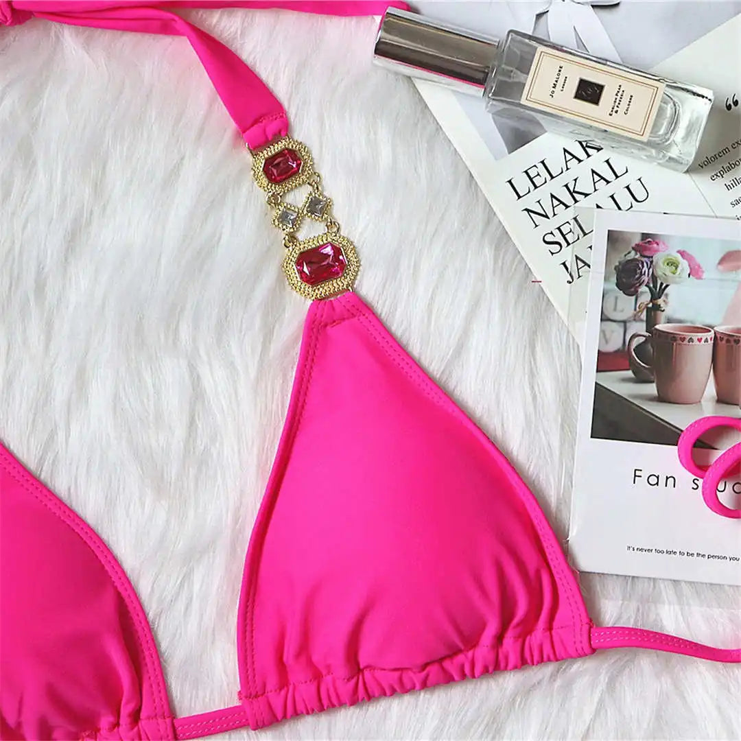 Jeweled Diamond Rhinestone Bikini