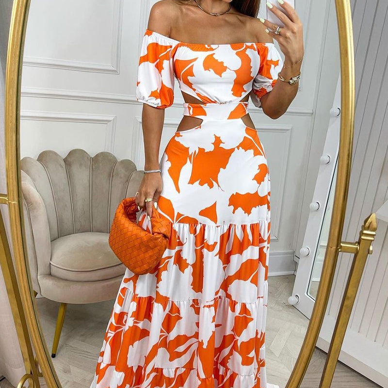 Inga Summer Dress Orange