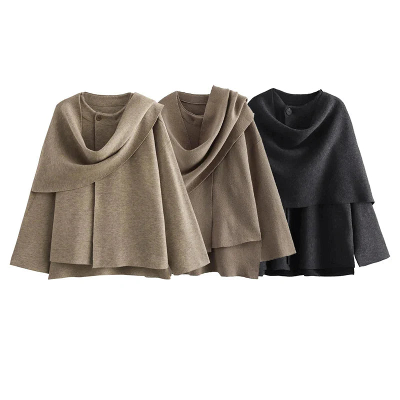 Asymmetrische Schaljacke für Damen