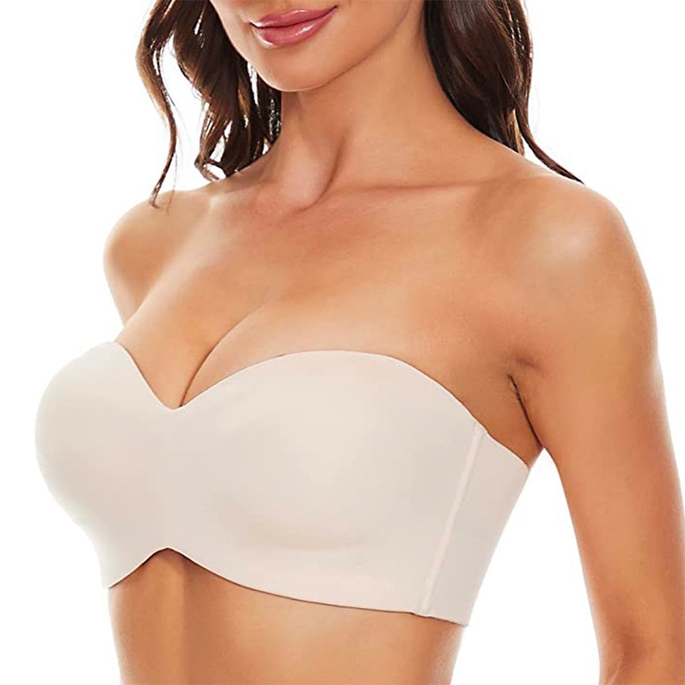 Plus Size Strapless Bra Full Support - Special 35% OFF