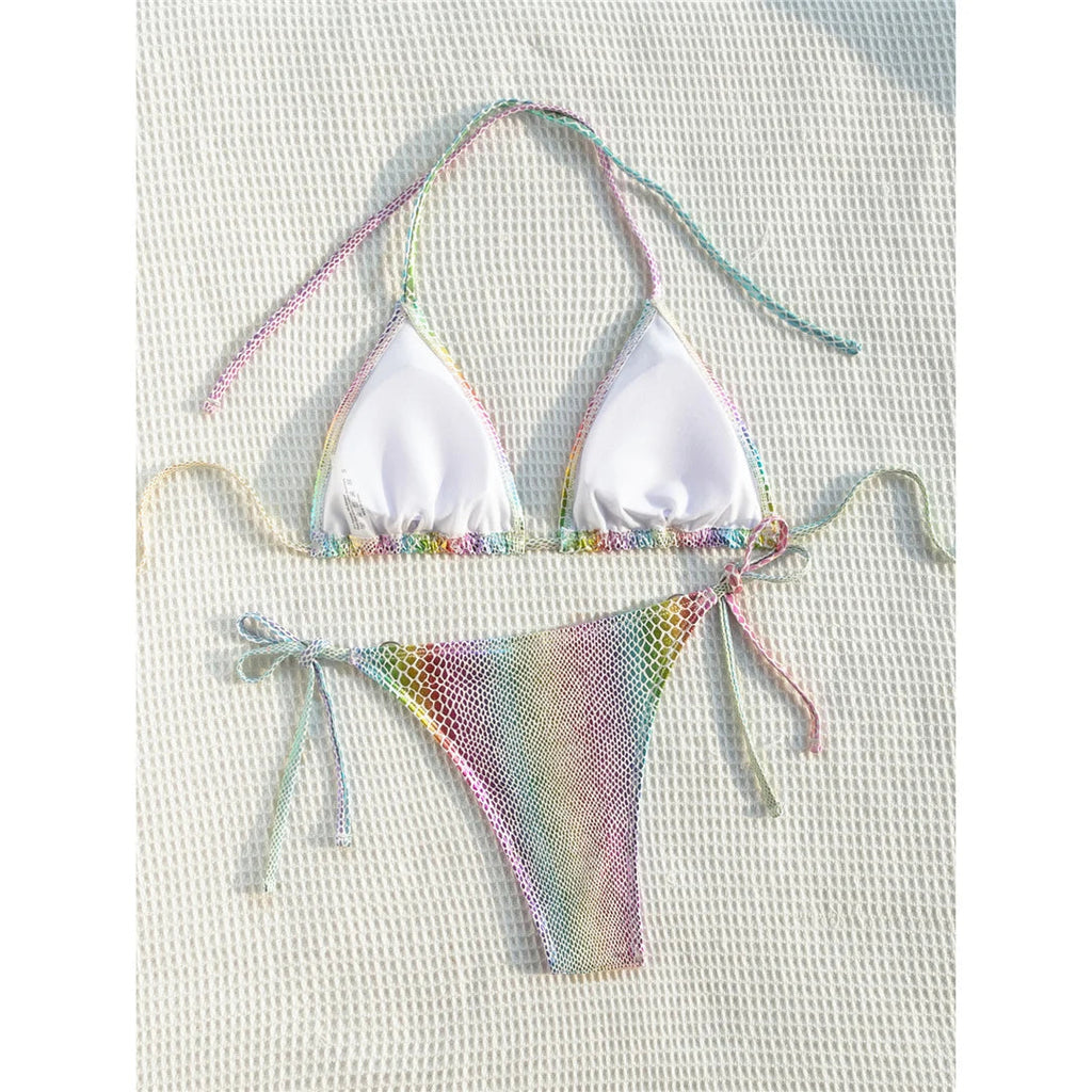 Snake Skin Strappy Bikini