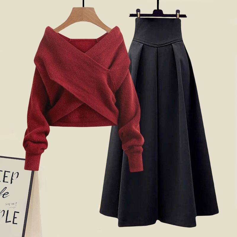 GREATHA SET Red and black