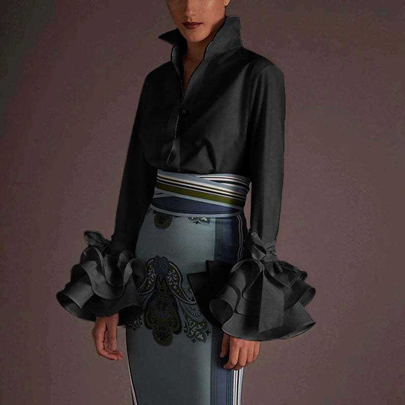 VLADA ELEGANT BLOUSE Black