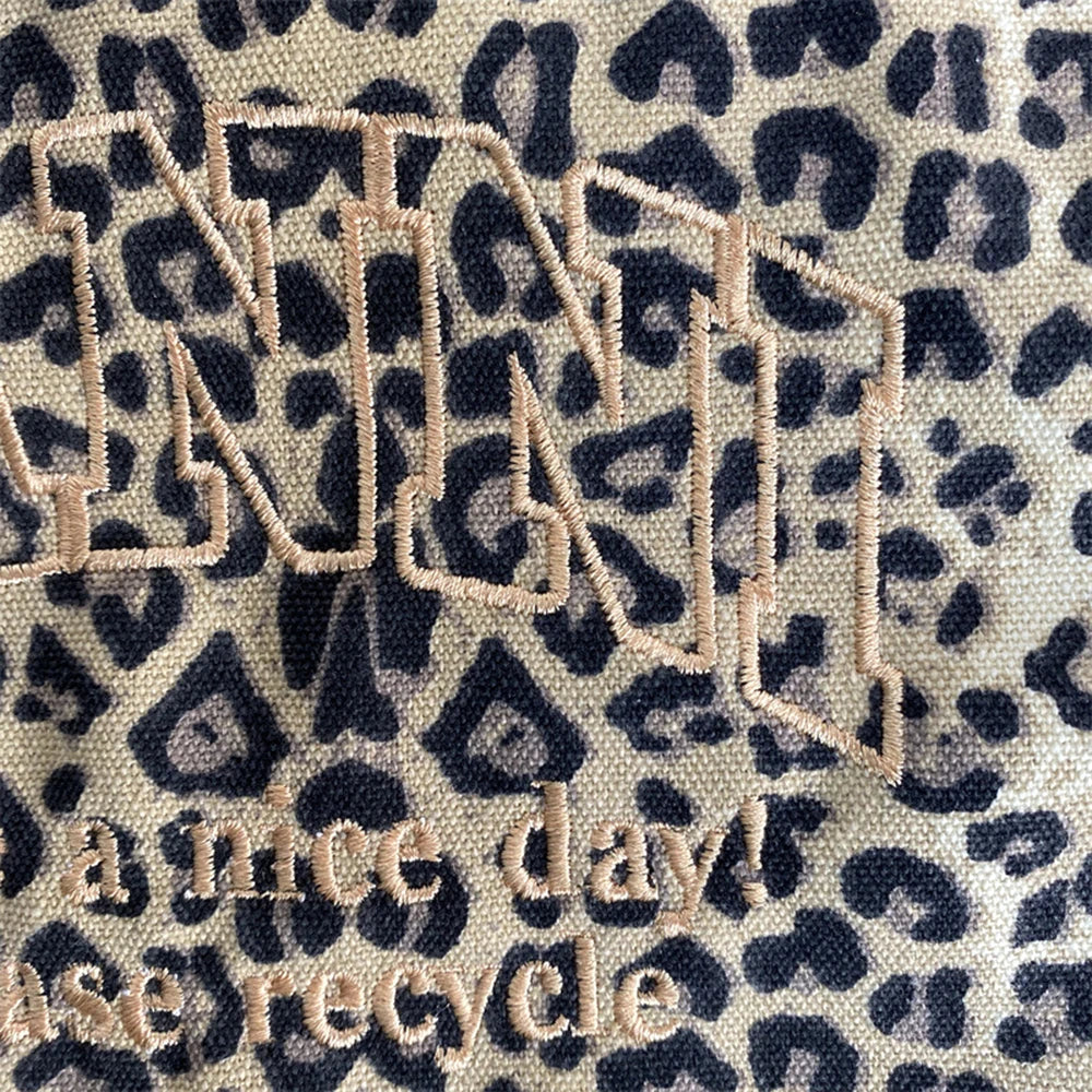 Leopard Canvas Tote Bag
