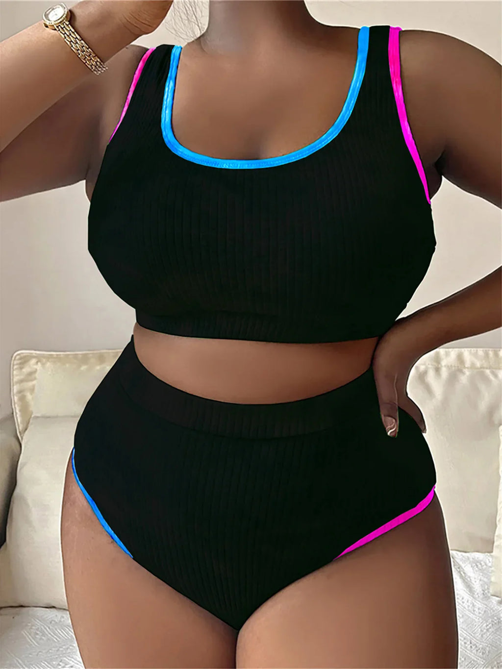 Tie Dye Bikini Large Size