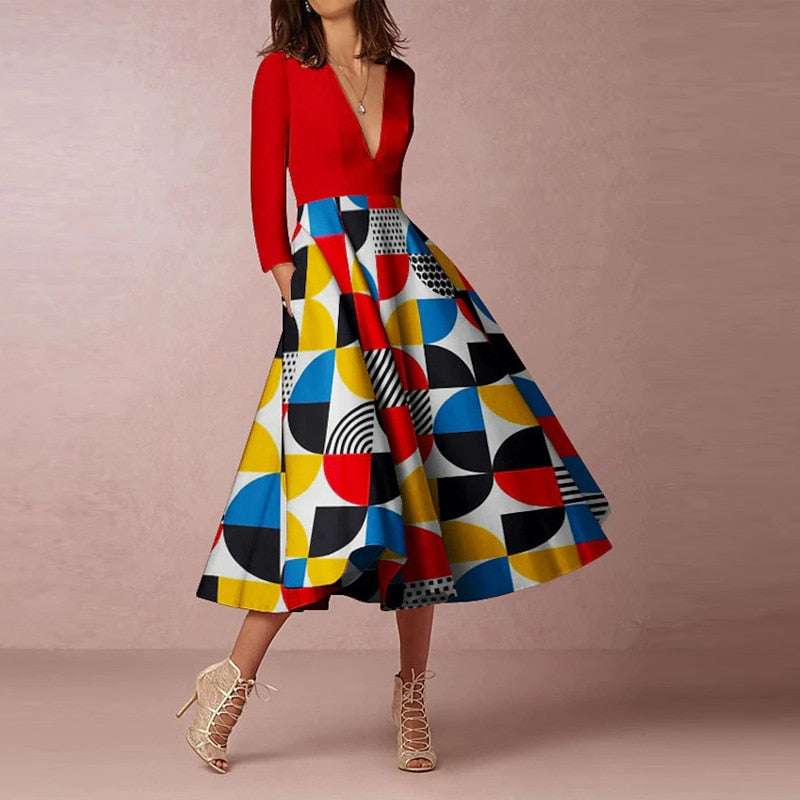 Sheny Dress Red