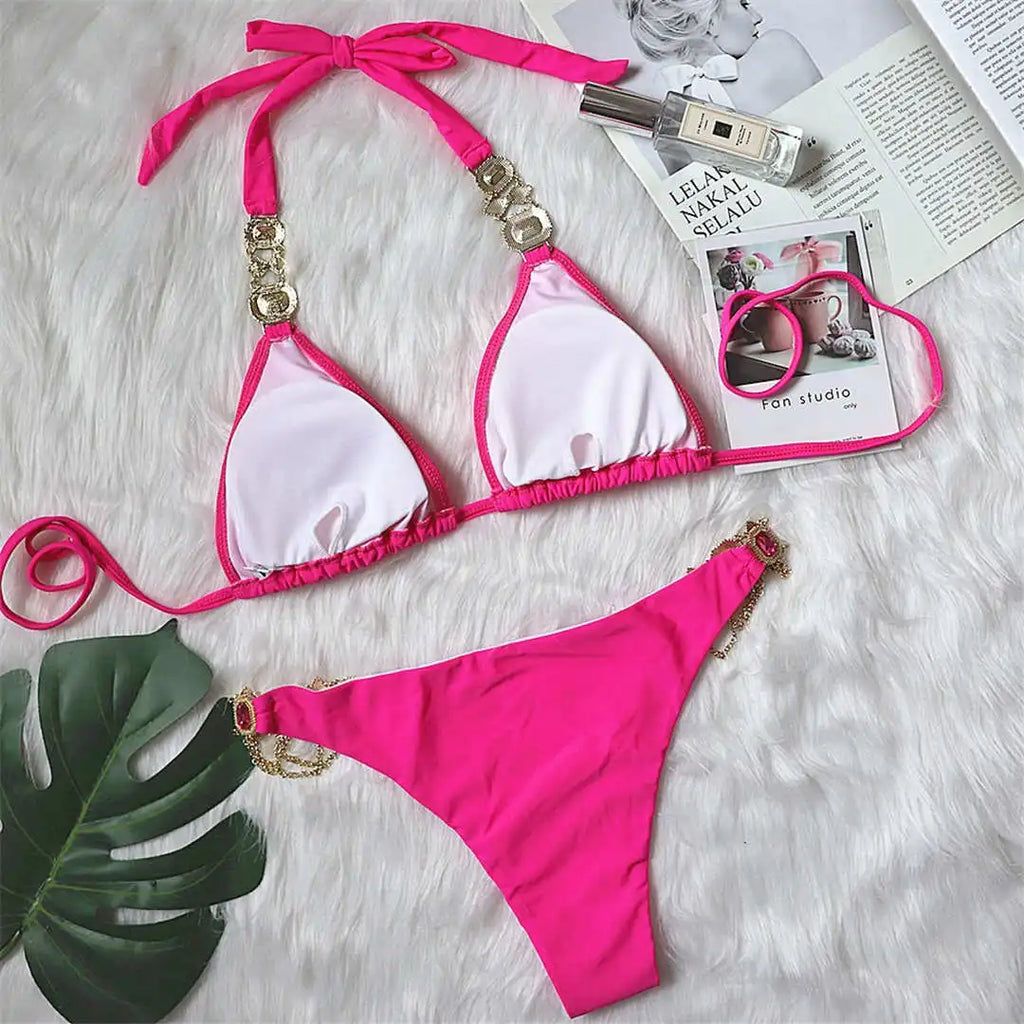 Jeweled Diamond Rhinestone Bikini