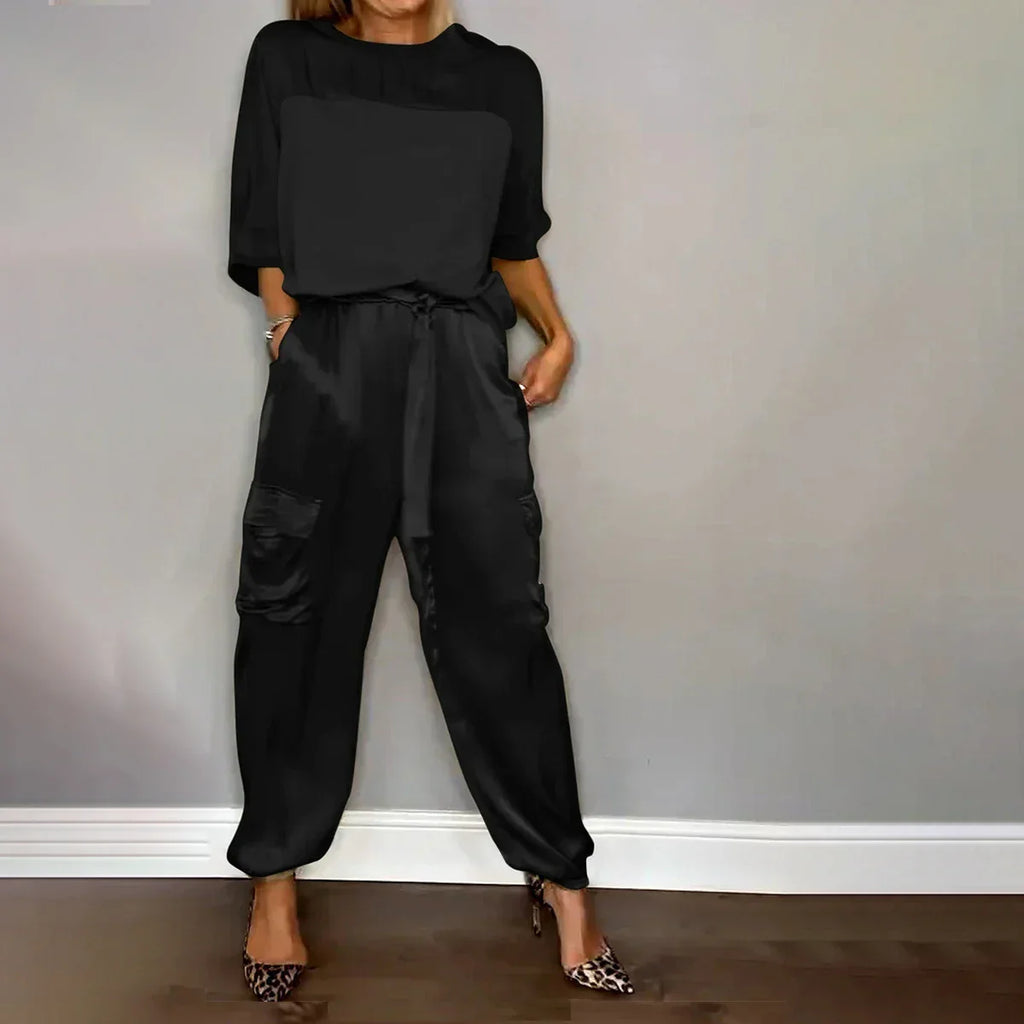 RIANNA TWO PIECE SET Black