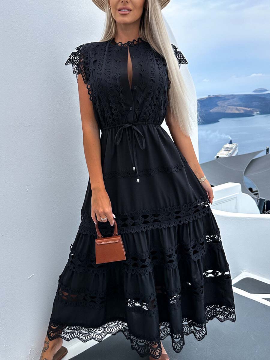 FLORA DRESS Black