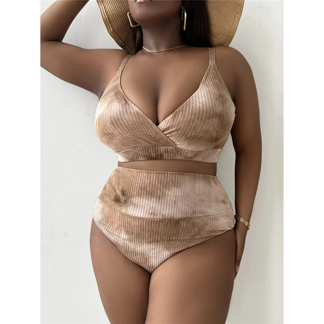 Plus Size Tie Dye Bikini