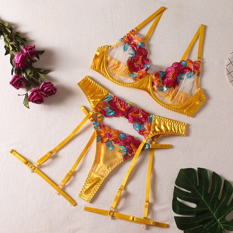 Lavina Bra Set yellow
