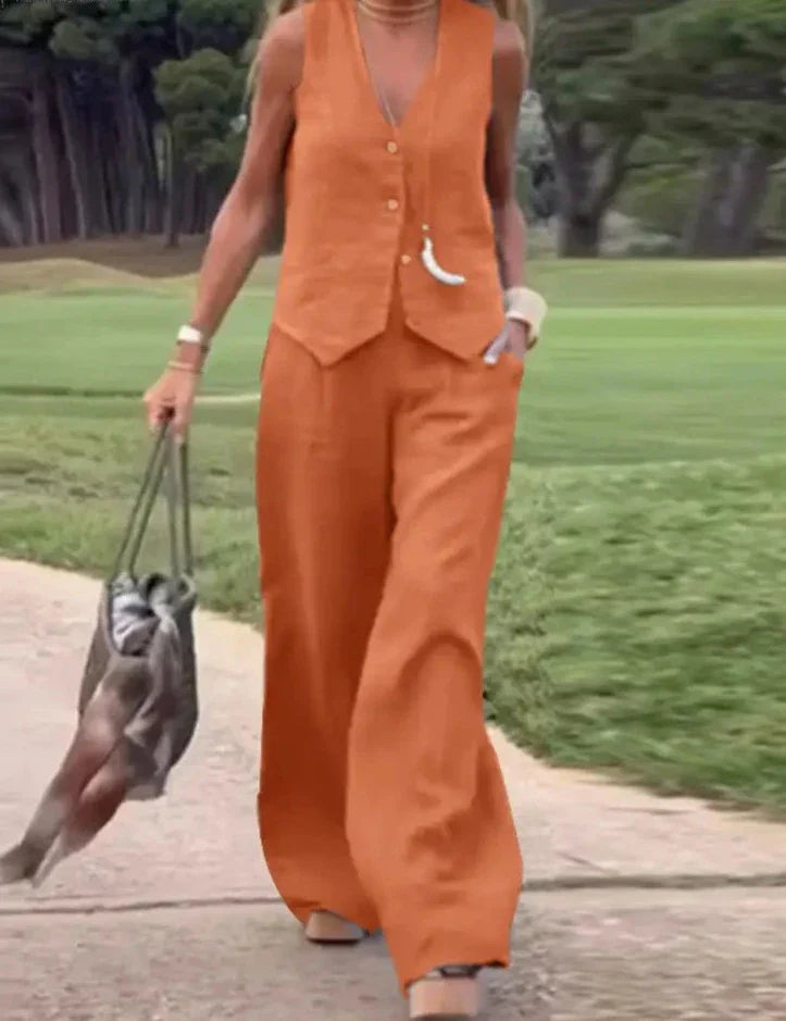 JANNA 2 PIECES SET Orange
