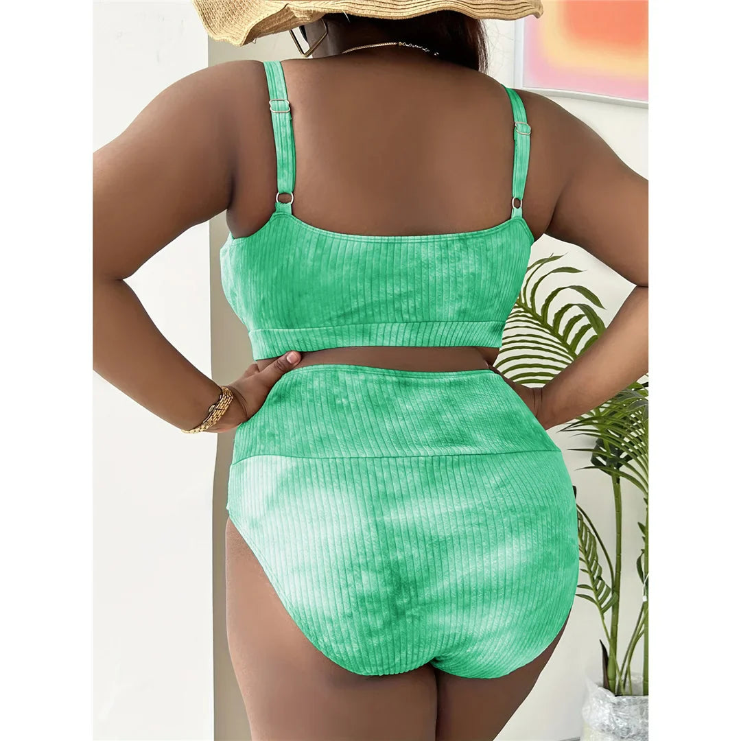 Plus Size Tie Dye Bikini
