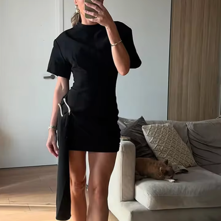Kurzärmliges Minikleid