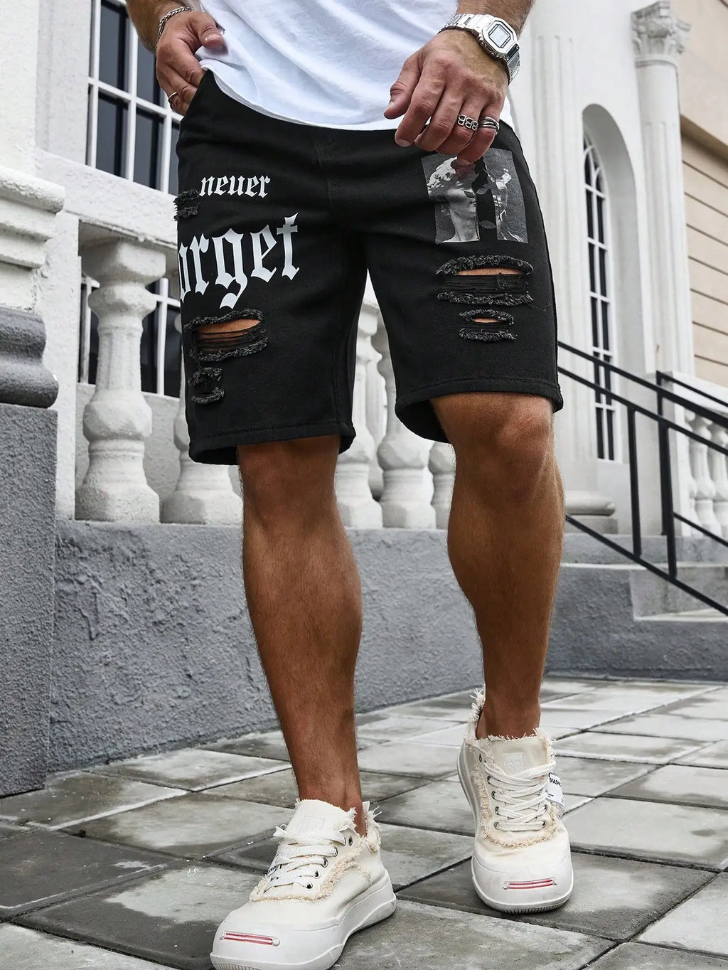 Grayson Cargo Denim Shorts