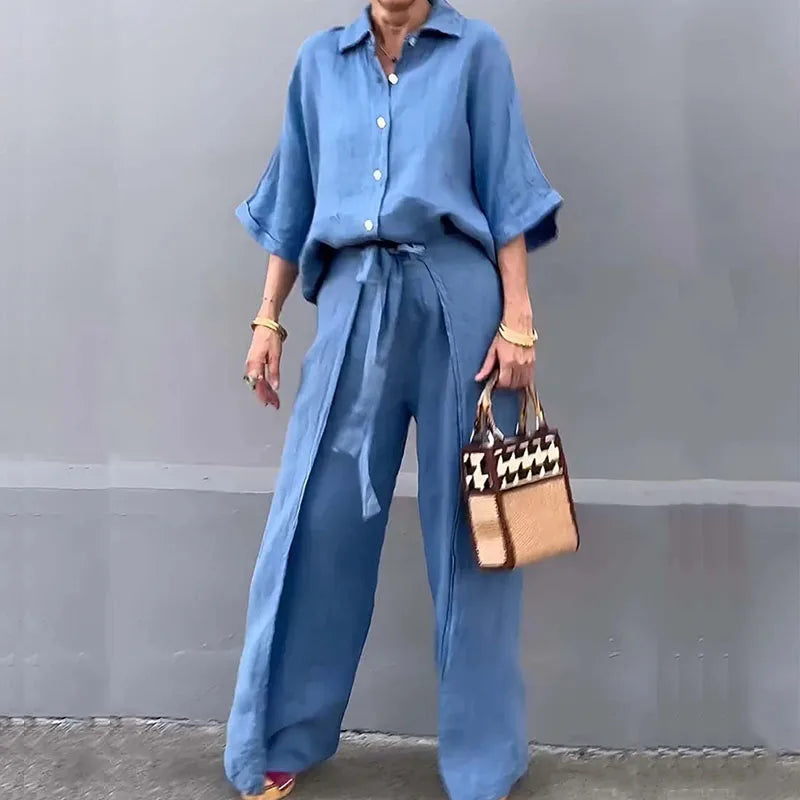 SARA 2 PIECES SET Blue