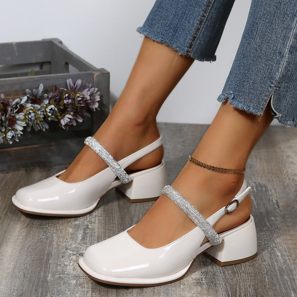 JANICE SHOES beige 5.5cm