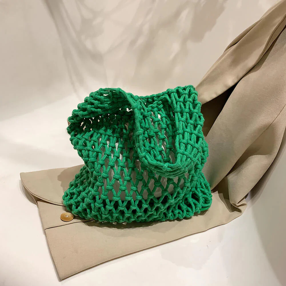The Capri Open-Knit Shoulder Bag