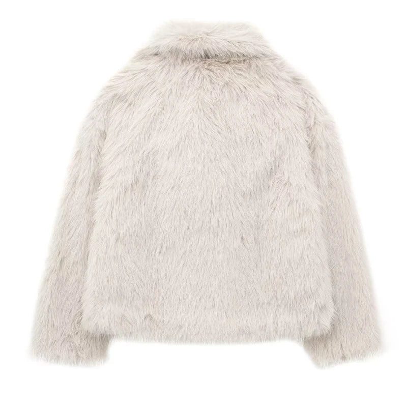 Ivory Luxe Fur Coat
