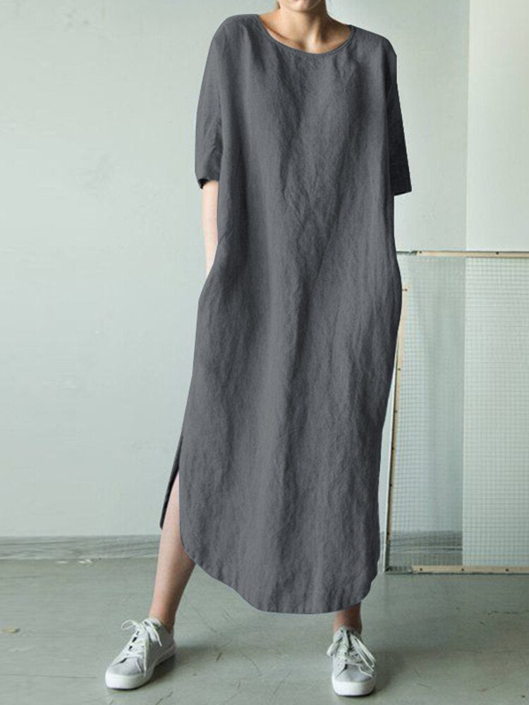 INGRET DRESS Dark Grey