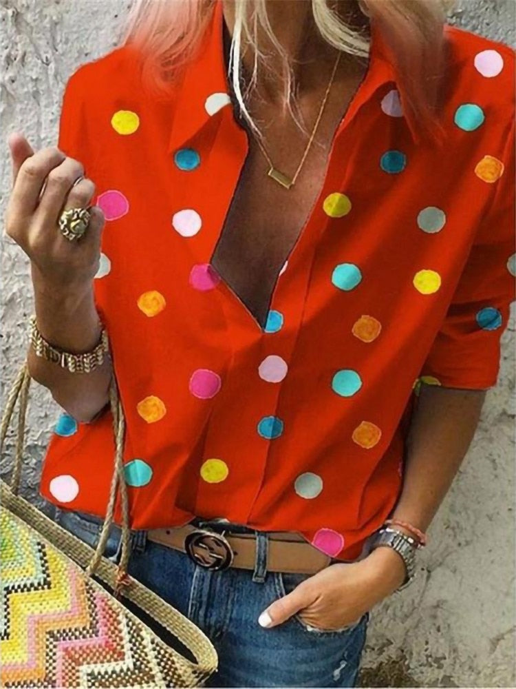 Mila Blouse Red
