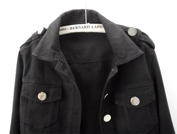 Women’s Army Green Denim Jacket