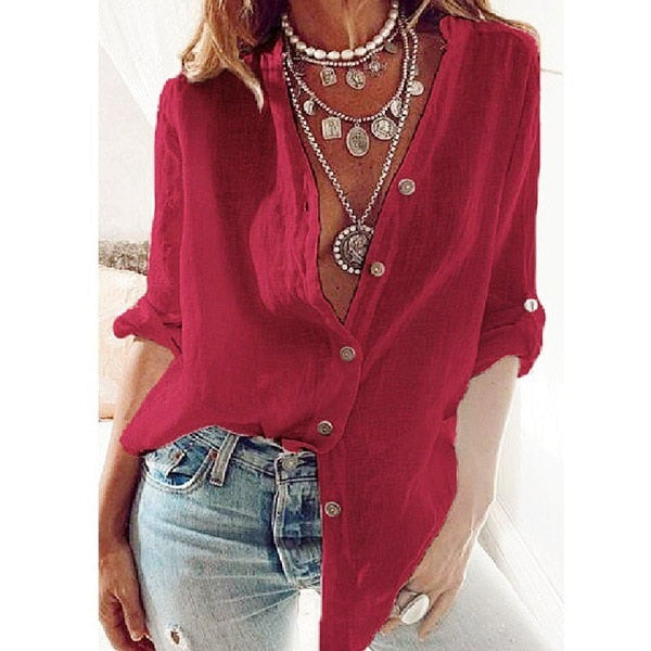 KERIN BLOUSE red