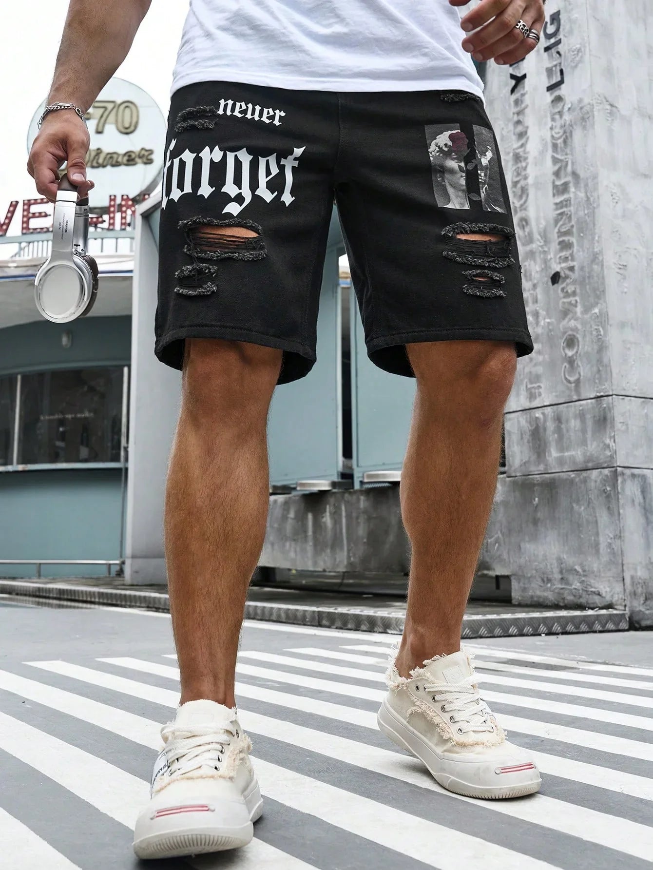 Grayson Cargo Denim Shorts