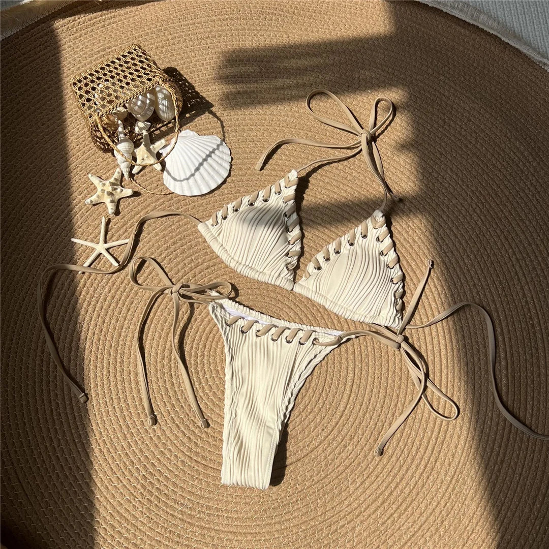 High Leg Strappy Bikini