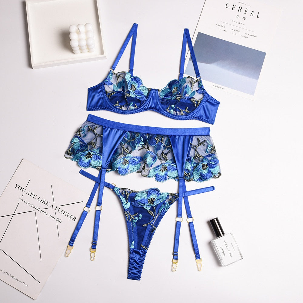 Lydie Bra Set blue