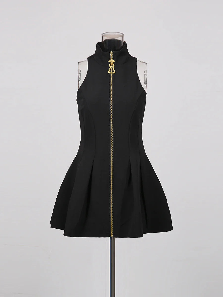 Slim Fit Patchwork Mini Dress