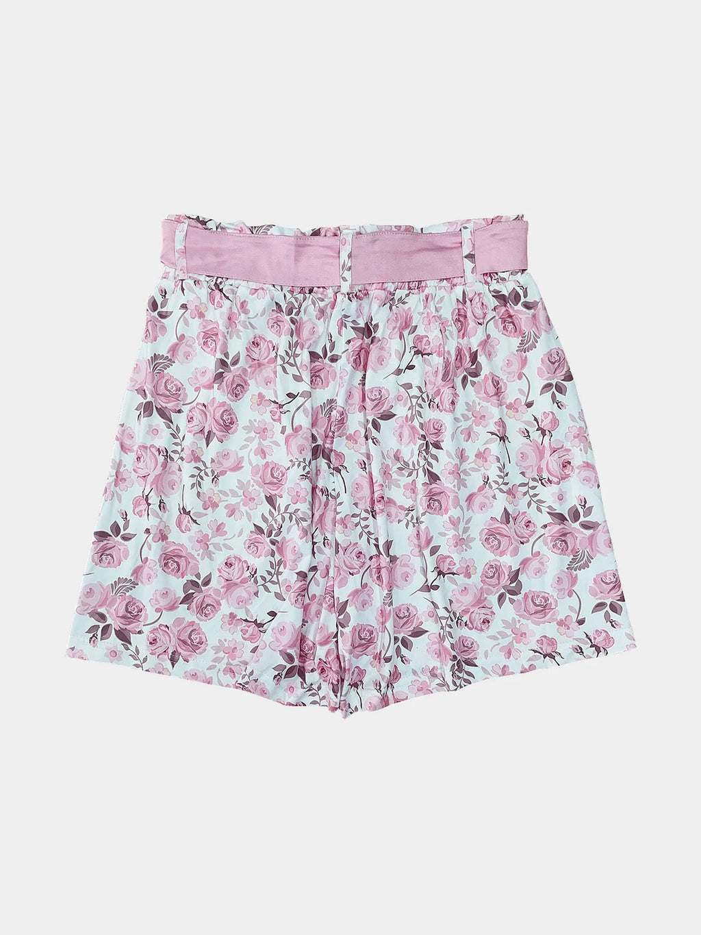 Women’s Floral Lace-Up Shorts