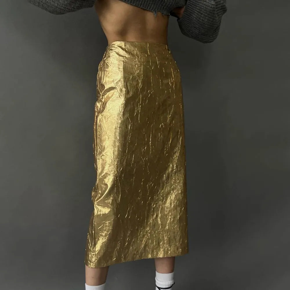 WETISA SKIRT Gold