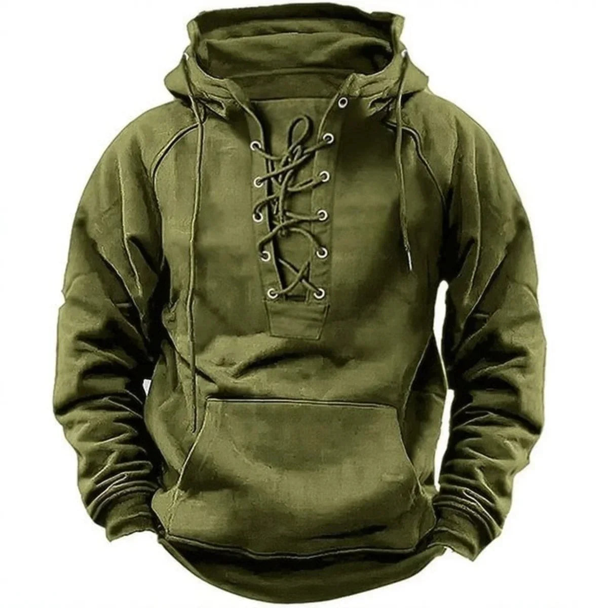 Maddox Vintage Lace-Up Hoodie