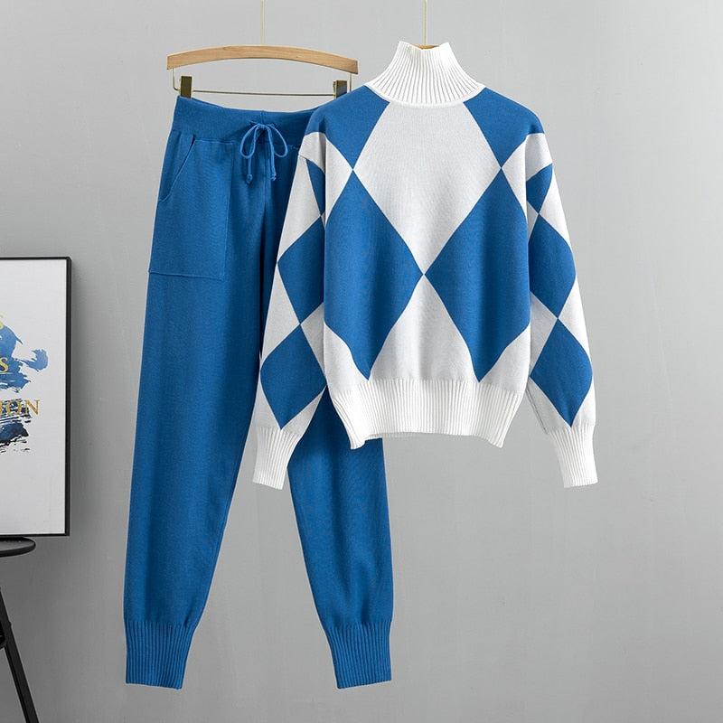 JOANA KNIT SET Blue