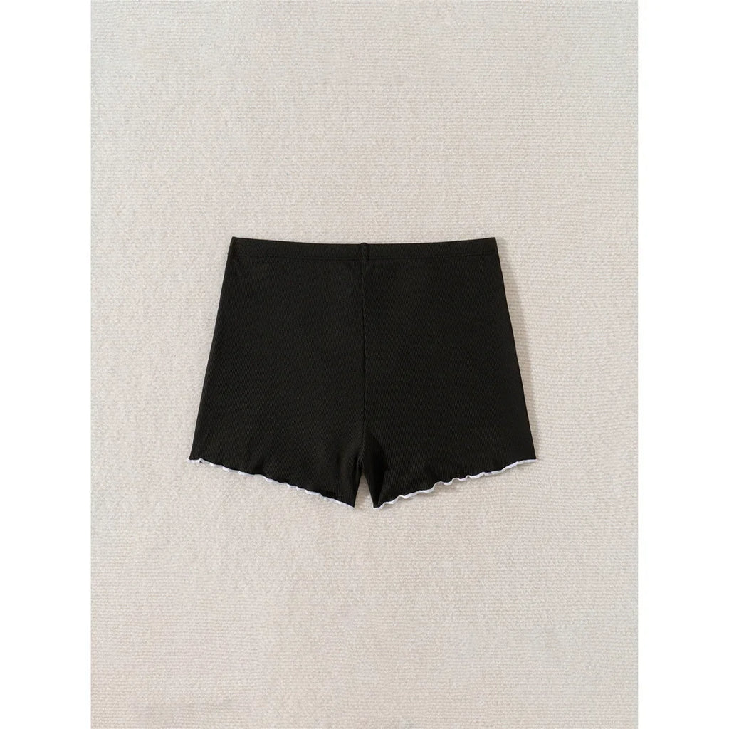 Bow Ribbed Beach Shorts