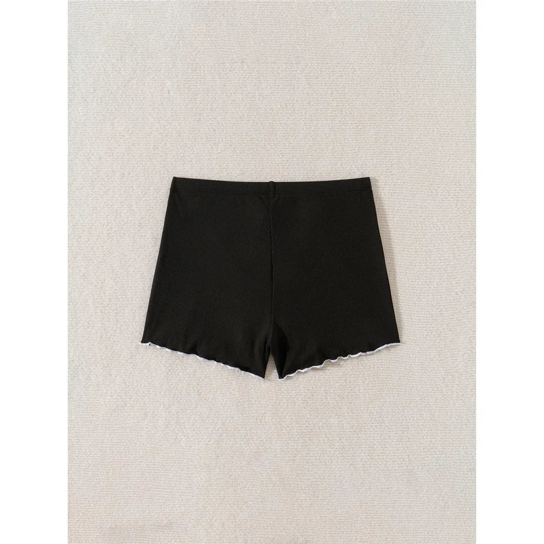 Bow Ribbed Beach Shorts