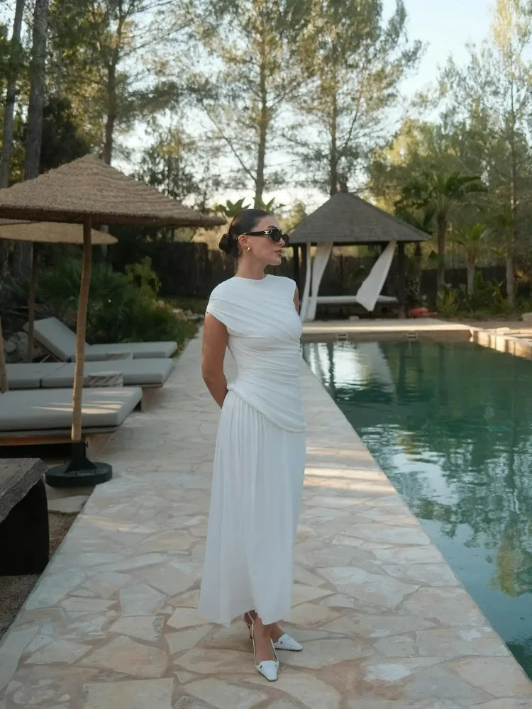 SUZI DRESS White