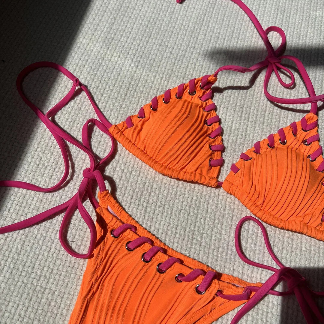 High Leg Strappy Bikini