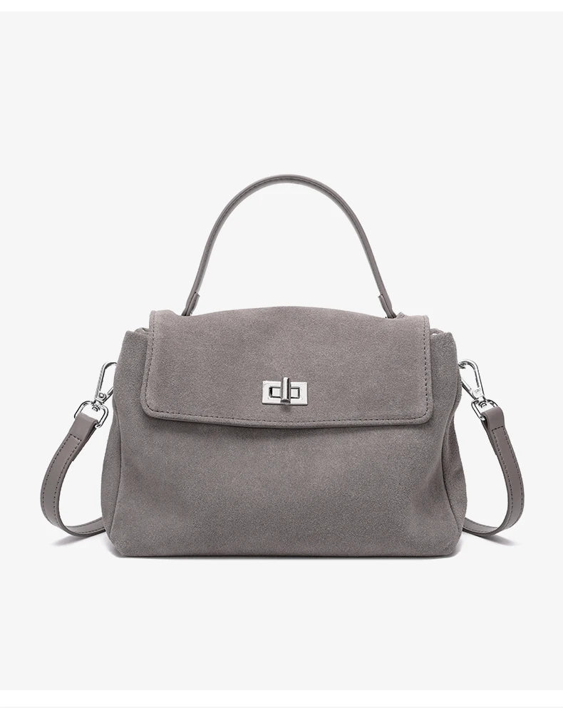 Suede Leather Crossbody Bag