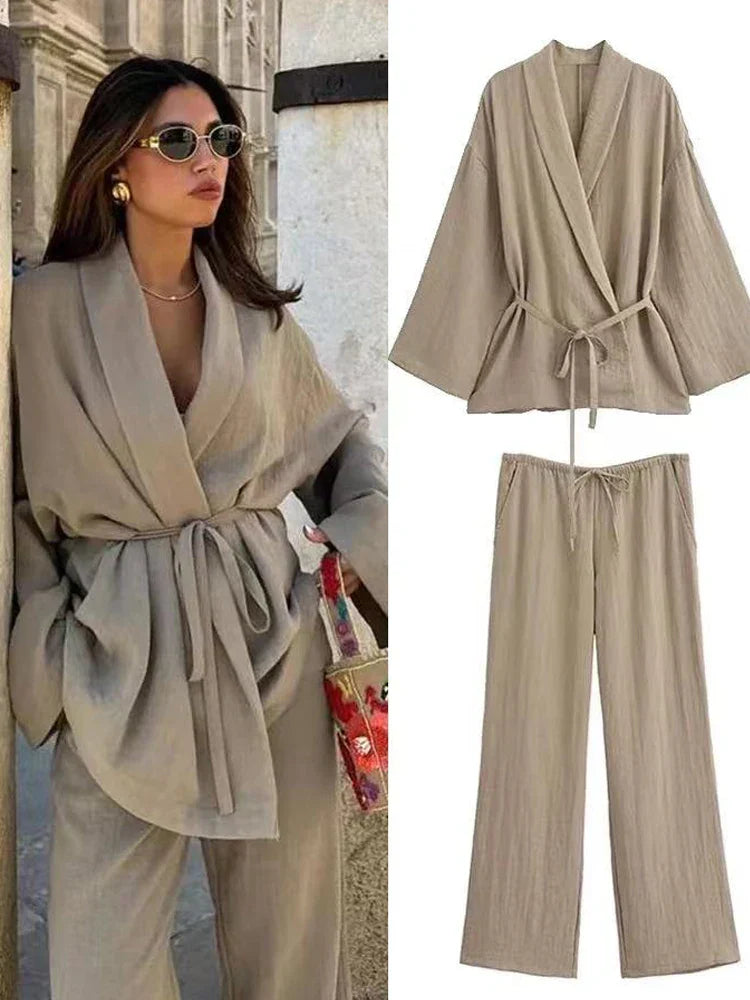 EREN 2 PIECES SET Khaki