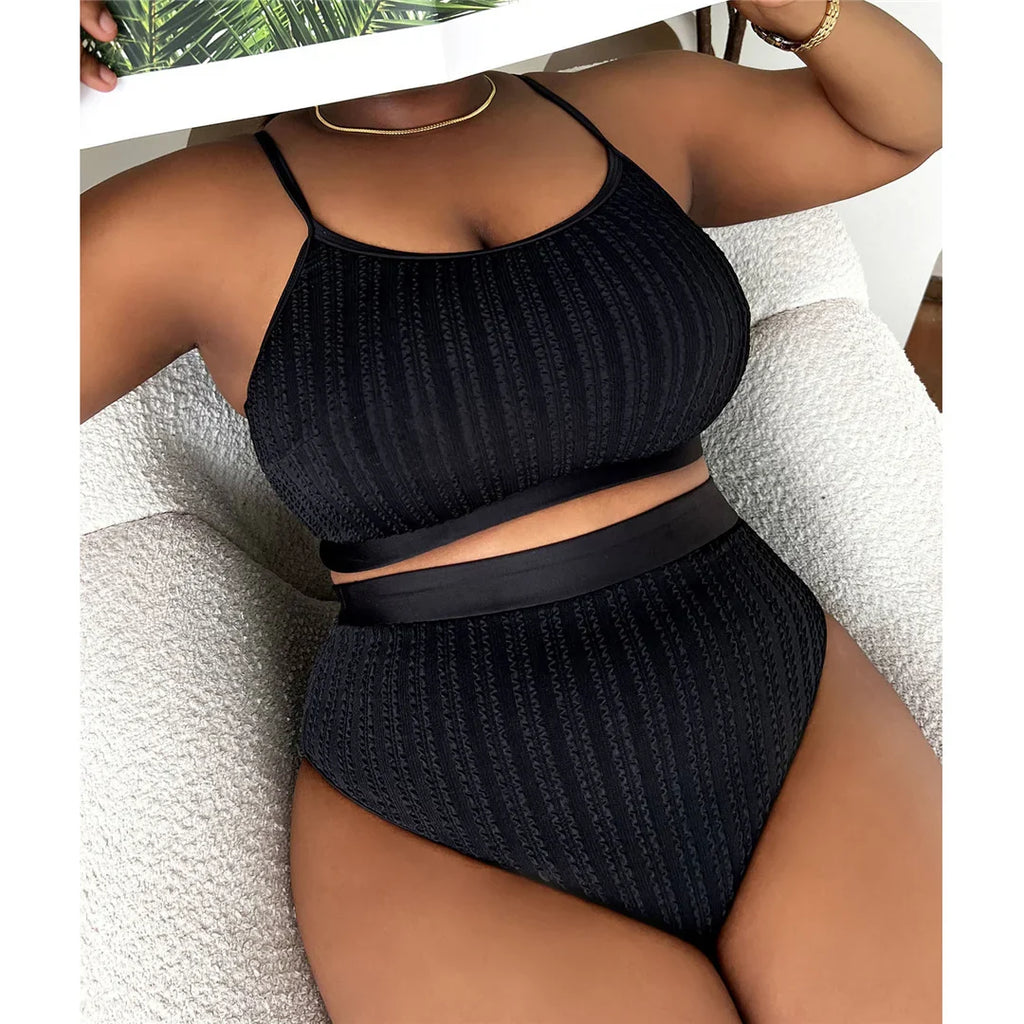Ribbed Two-Piece Plus Bikini