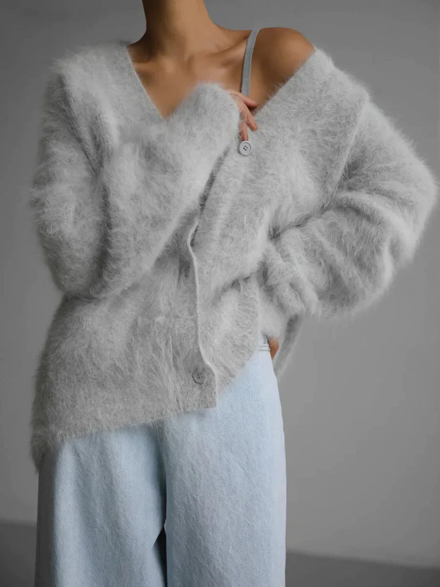 NICOLETTE CARDIGAN Light Grey