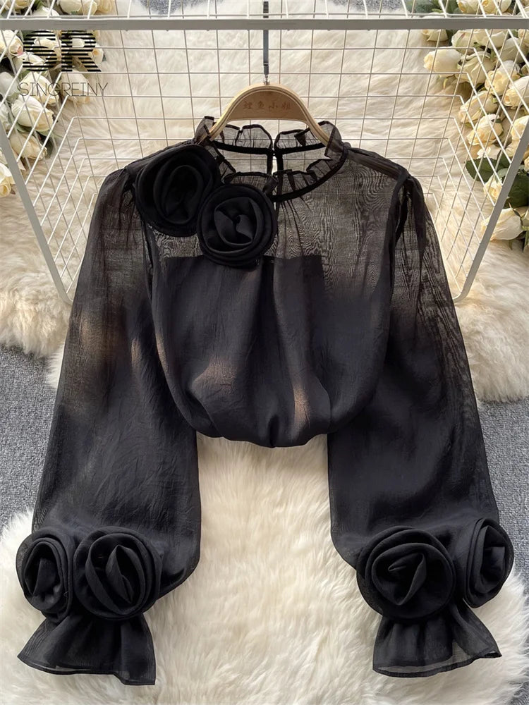 PINELOPA BLOUSE black One Size