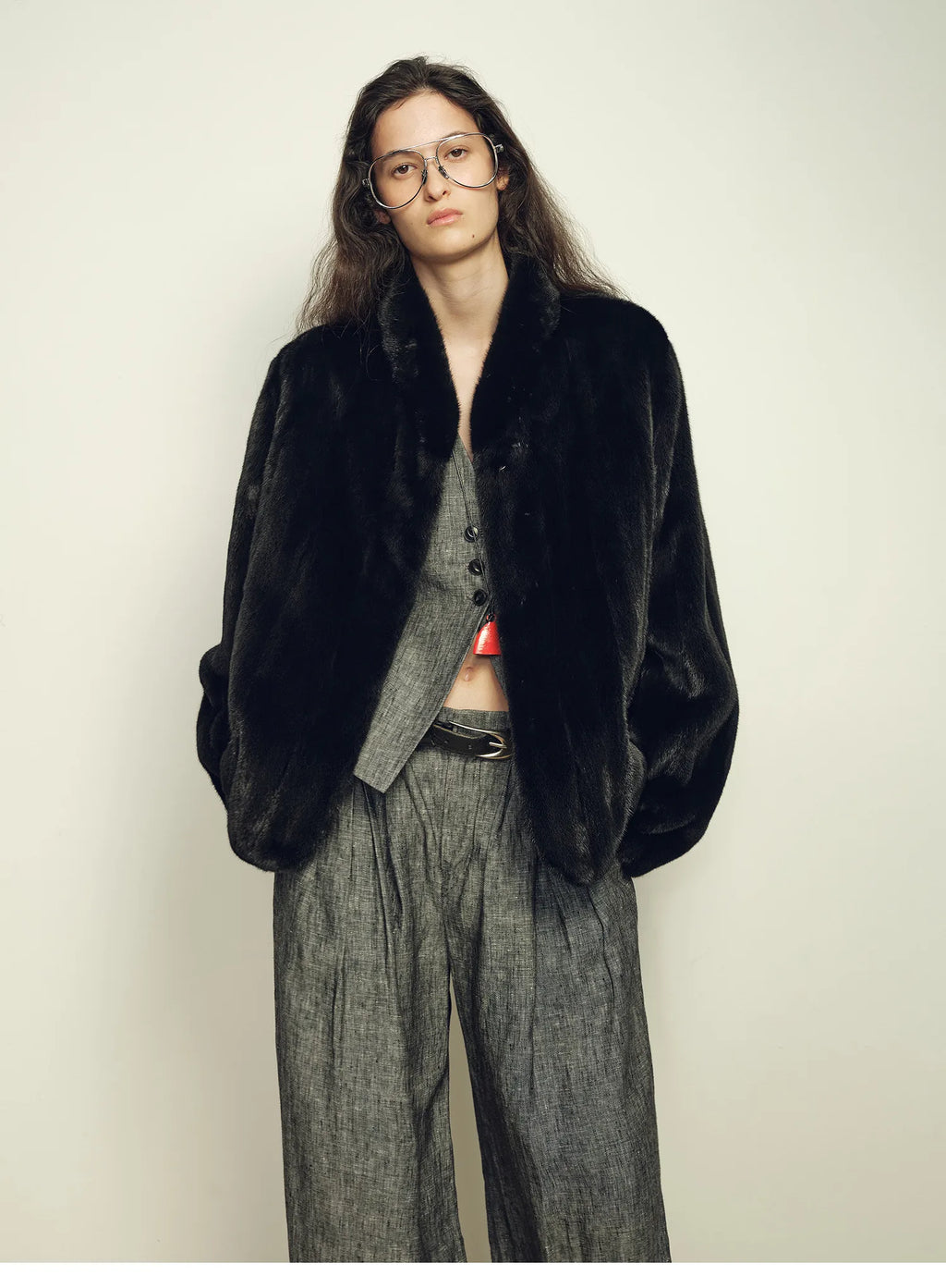 Clara Luxe Faux Mink Jacket