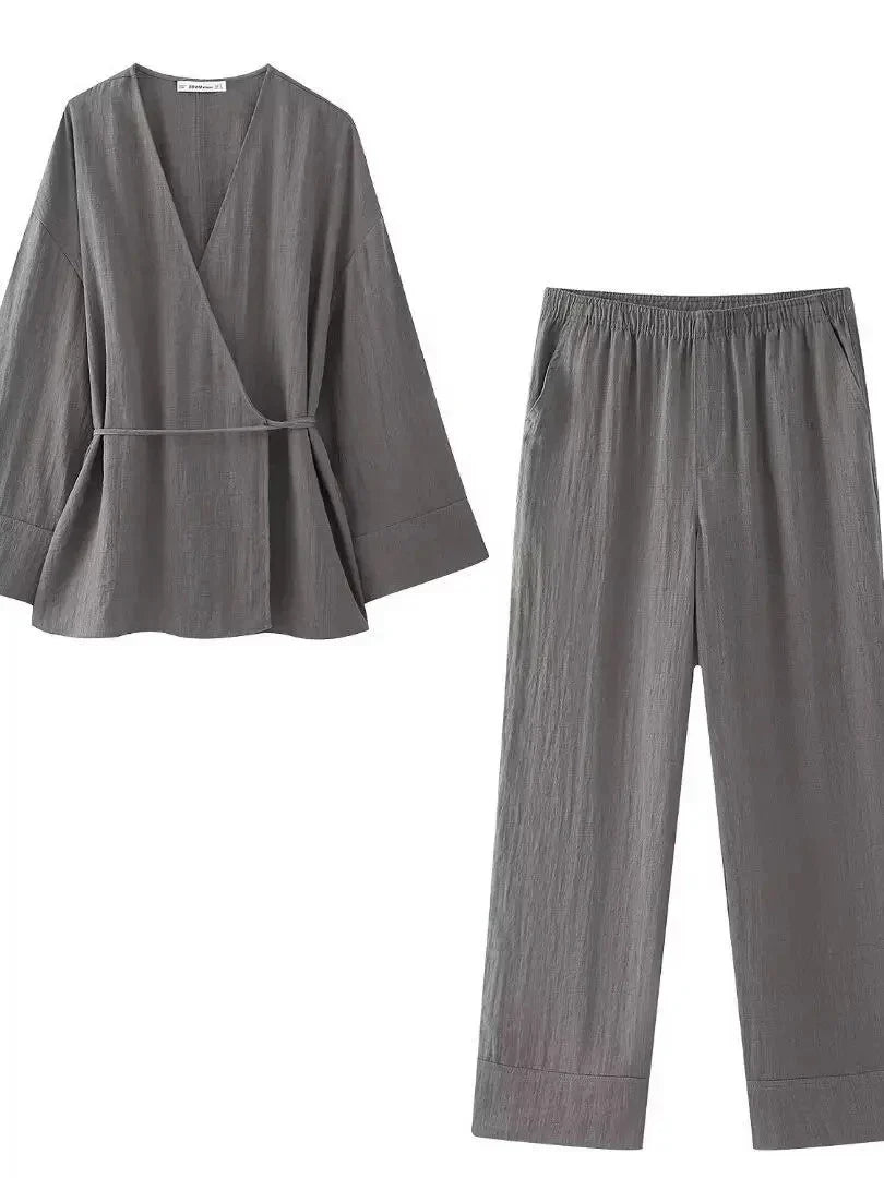 EREN 2 PIECES SET GRAY