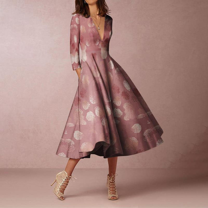 Sheny Dress Pink Print